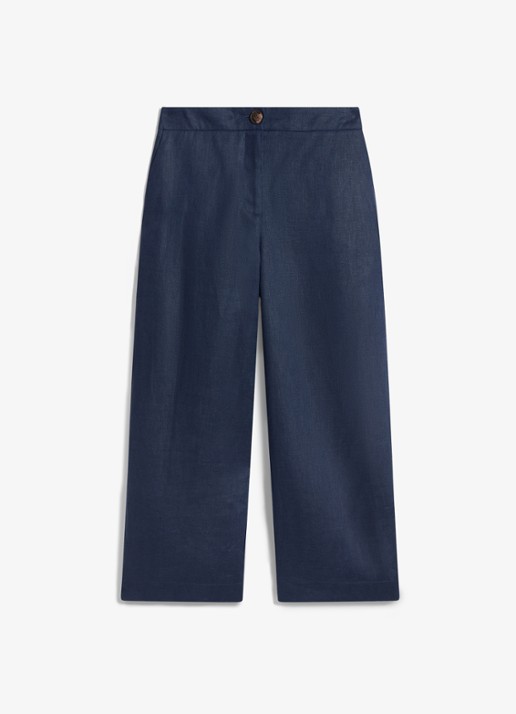 Hobbs Lillie high waist cropped loose fit pantalon van linnen