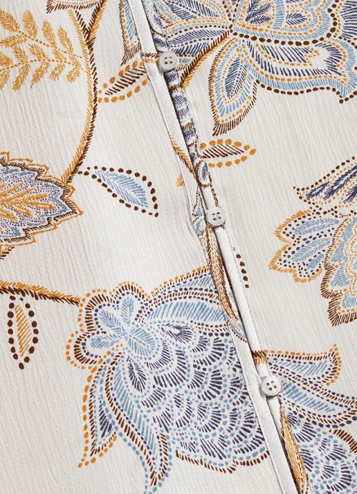 Hobbs Malia blouse met bloemenprint - detail 3 ivoor