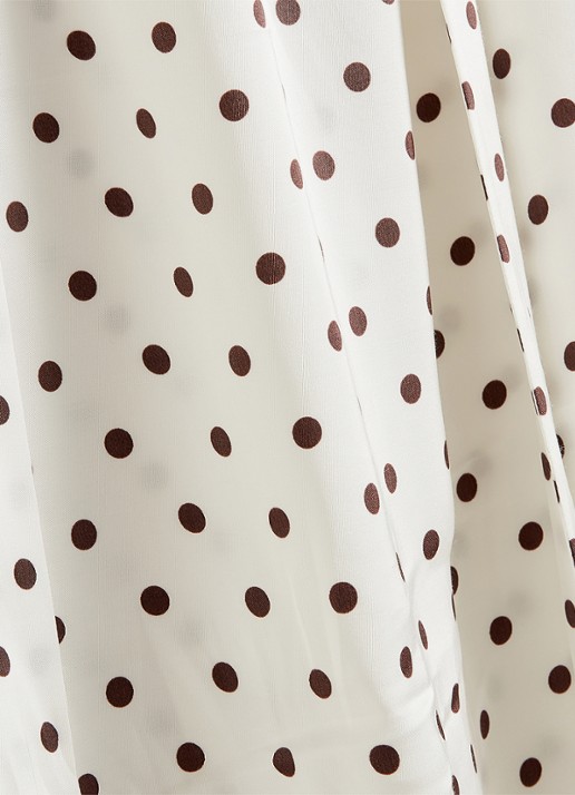 Hobbs Natasha top met stippenprint - detail 5 ivoor