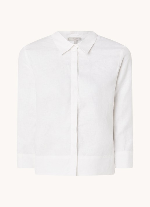 Hobbs Nita blouse van linnen - voorkant 3 wit