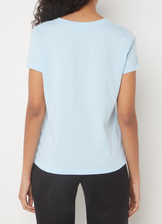 Hobbs Pixie T-shirt met ronde hals - achterkant 2 lichtblauw