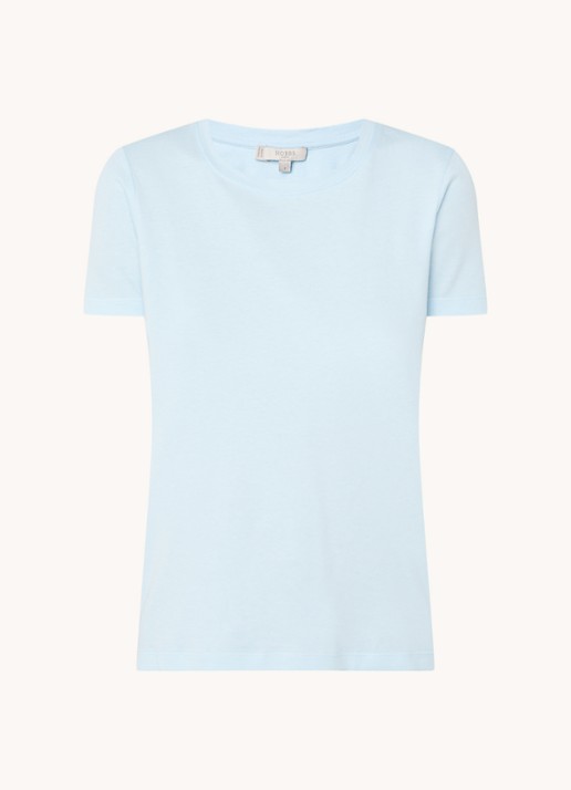 Hobbs Pixie T-shirt met ronde hals - voorkant 3 lichtblauw