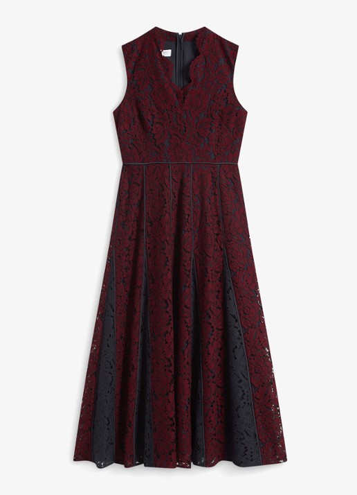 Hobbs Quin midi jurk met details van kant