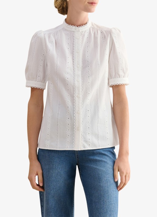 Hobbs Sawyer blouse met borduring