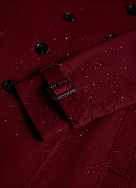 Hobbs Skylar double-breasted trenchcoat met strikceintuur - detail 5 bordeauxrood