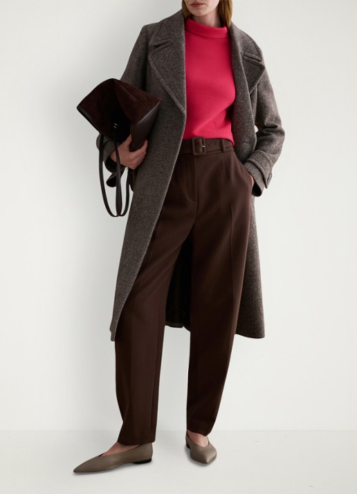 Hobbs Tali top in katoenblend met streepprint - voorkant 5 roze