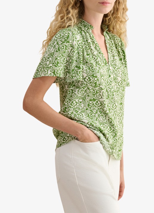 Hobbs Tania tuniek met bloemenprint - detail 4 groen