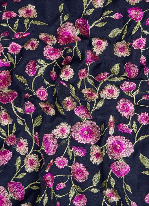Hobbs Tia midi jurk met bloemenprint - detail 4 roze