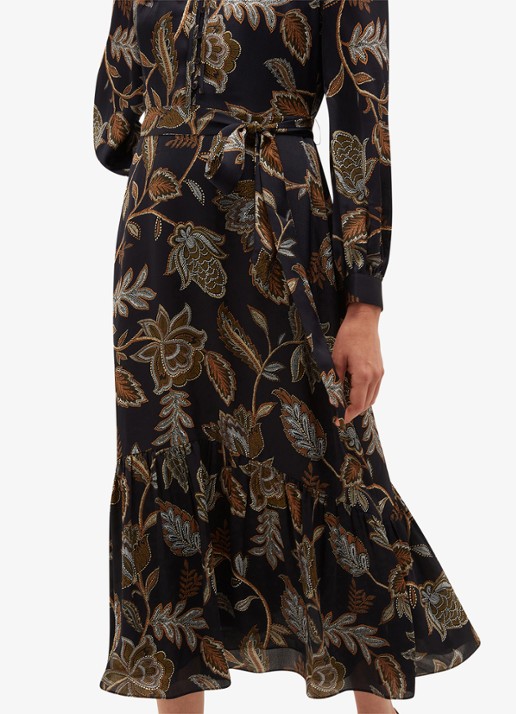 Hobbs Vespa midi jurk met bloemenprint