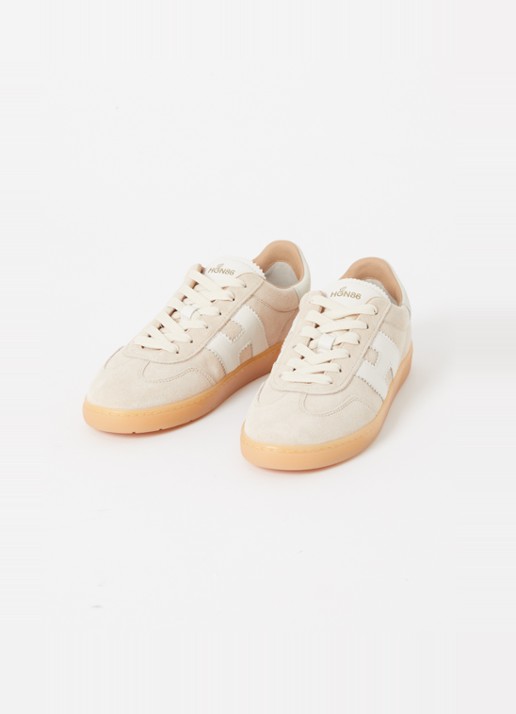 Hogan Cool sneaker van suède - detail beige