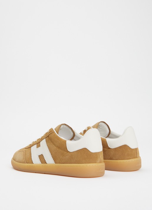 Hogan Cool sneaker van suède  - achterkant 6 camel