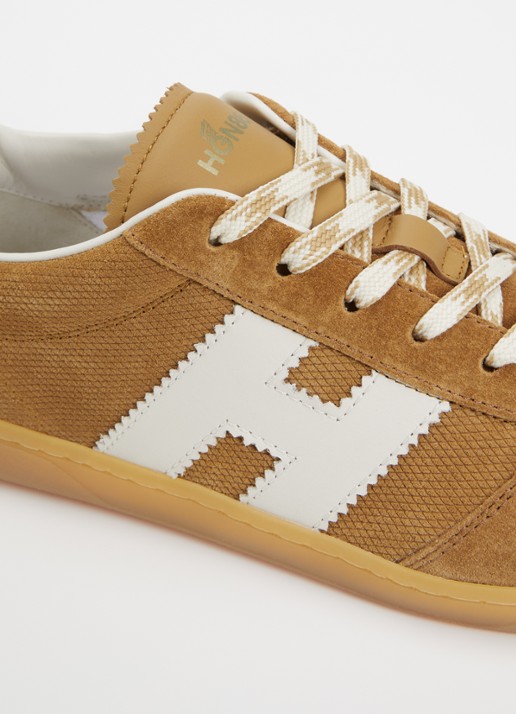 Hogan Cool sneaker van suède  - detail 4 camel