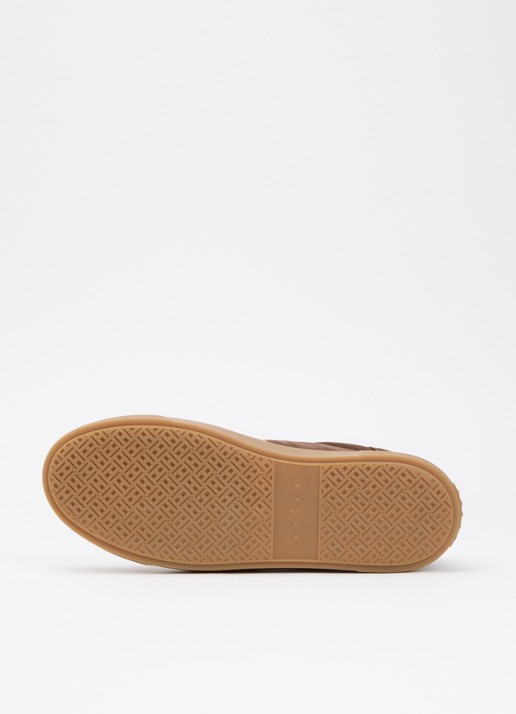 Hogan Crosswind sneaker van suède - detail 4 bruin