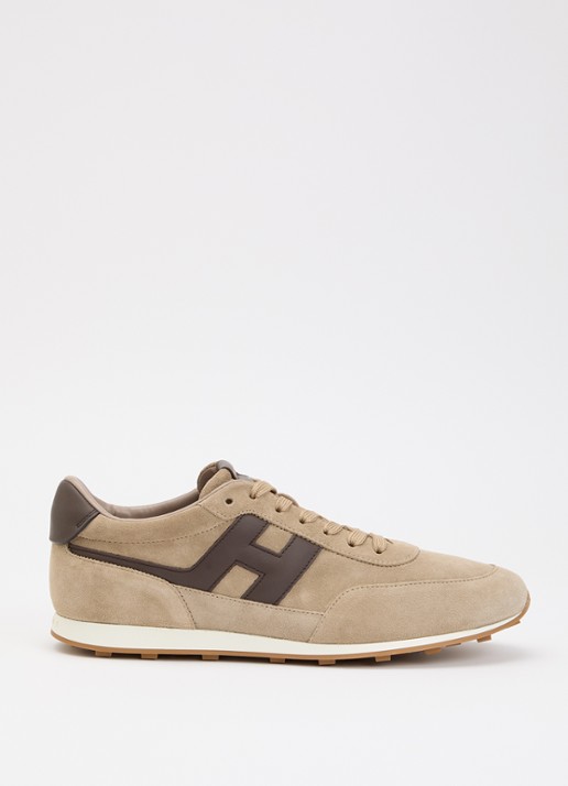 Hogan H699 sneaker van suède - voorkant 2 zand