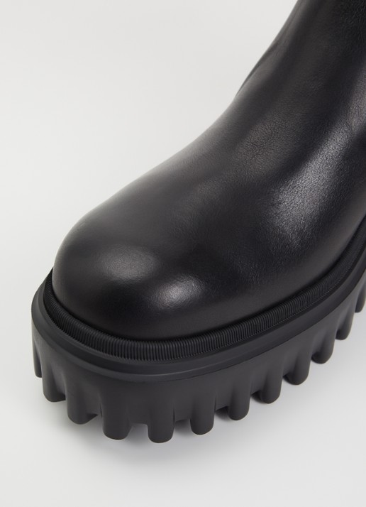 Hogan H700 chelsea boot van leer - detail 3 zwart