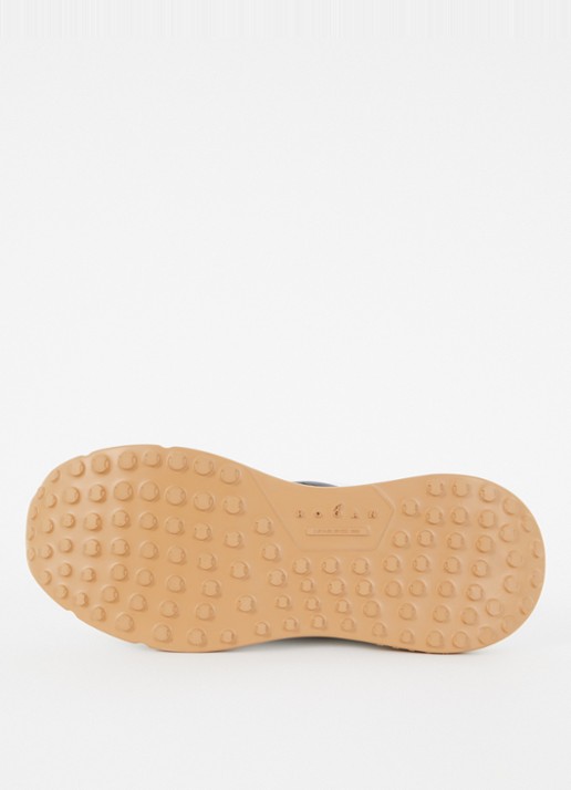 Hogan Hi-Fi sneaker van leer met suède details - detail 3 wit