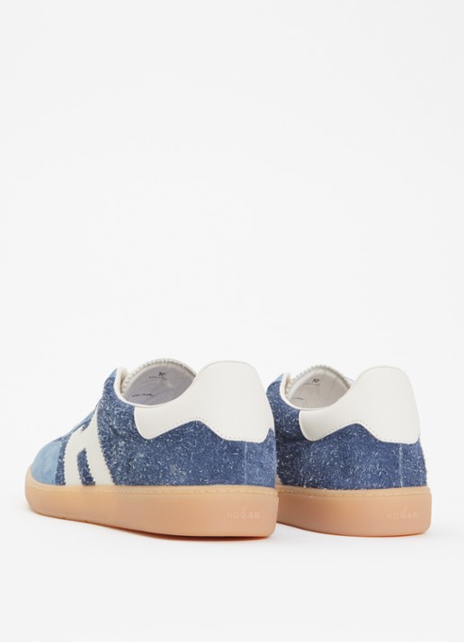 Hogan Hogan Cool sneaker van suède met details van nubuck  - achterkant 5 blauw