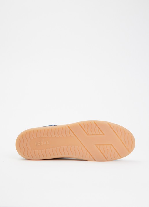Hogan Hogan Cool sneaker van suède met details van nubuck  - detail 3 blauw