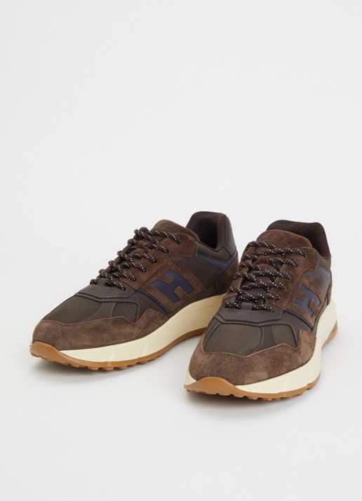 Hogan Hyperlight sneaker met mesh details - detail 2 bruin