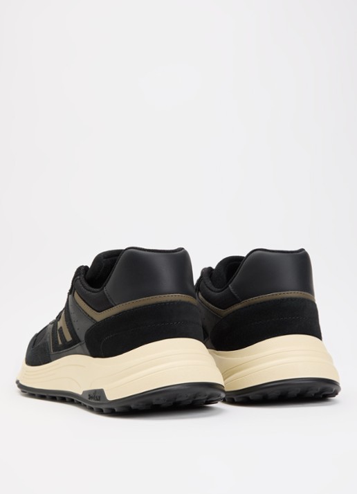 Hogan Hyperlight sneaker met suède details - achterkant donkerblauw