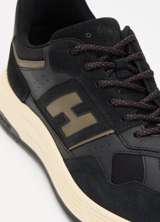 Hogan Hyperlight sneaker met suède details - detail 6 donkerblauw