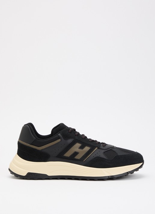 Hogan Hyperlight sneaker met suède details - voorkant 2 donkerblauw