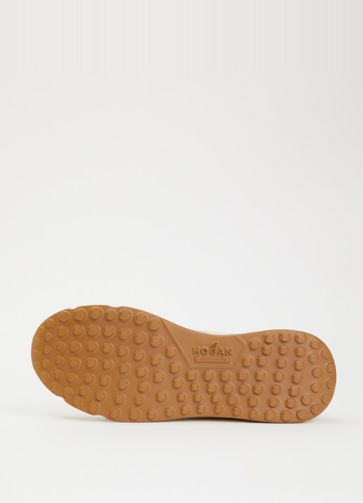 Hogan Hyperlight sneaker met suède details - detail 3 taupe