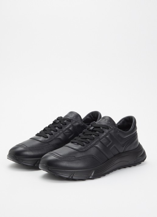 Hogan Hyperlight sneaker van leer - detail 2 zwart