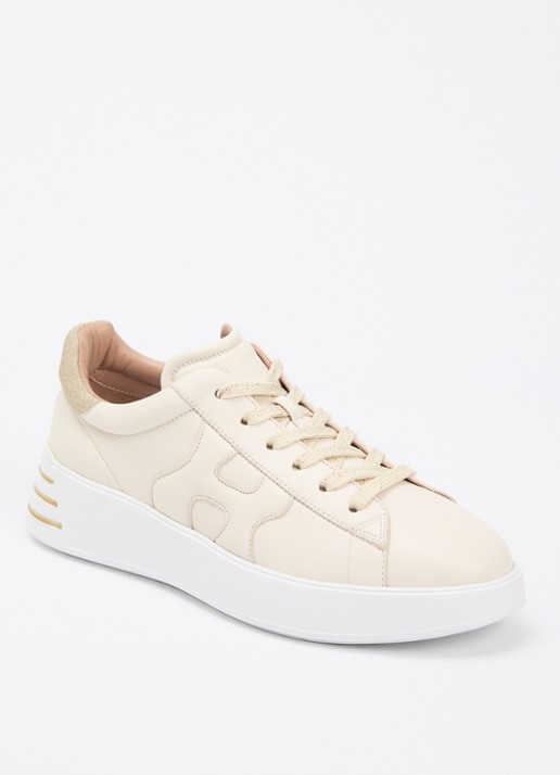 Hogan Rebel sneaker van leer met details van lurex