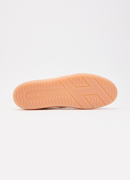 Hogan Sneaker met suède details - detail 5 lichtroze