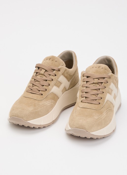 Hogan Sneaker van suède - detail 3 beige