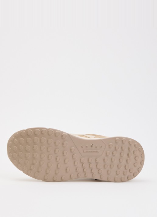 Hogan Sneaker van suède - detail 5 beige