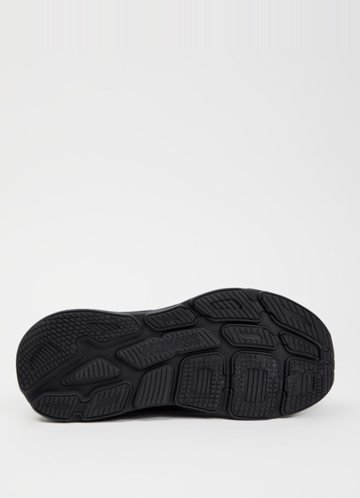 HOKA Bondi 7 sneaker met gebreid bovenwerk en logo - detail 4 zwart