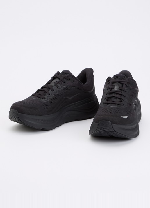 HOKA Bondi 9 hardloopschoen met mesh details - detail 8 zwart