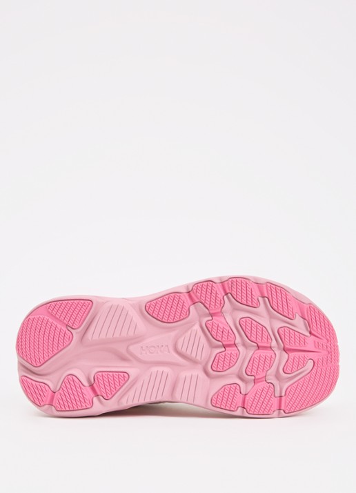 HOKA Clifton 10 hardloopschoen met gebreid bovenwerk en logo - detail 3 roze