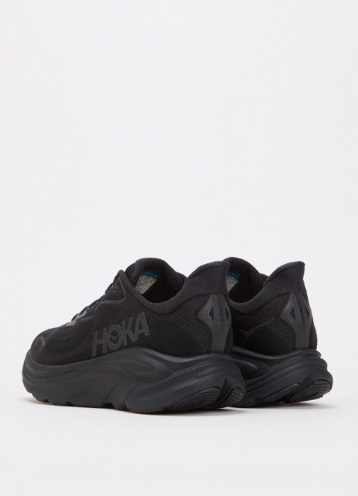 HOKA Clifton 10 sneaker met mesh details - achterkant zwart