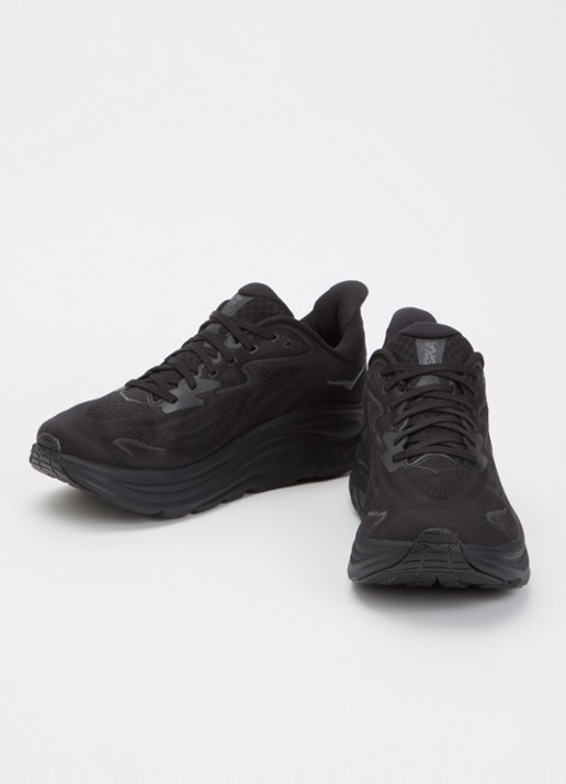 HOKA Clifton 10 sneaker met mesh details - detail 3 zwart