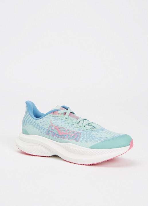 HOKA Mach 6 hardloopschoen met mesh details - voorkant mint