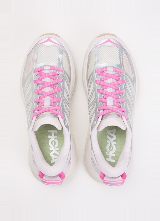 HOKA Mafate Speed 2 sneaker met mesh details - detail 2 lichtroze