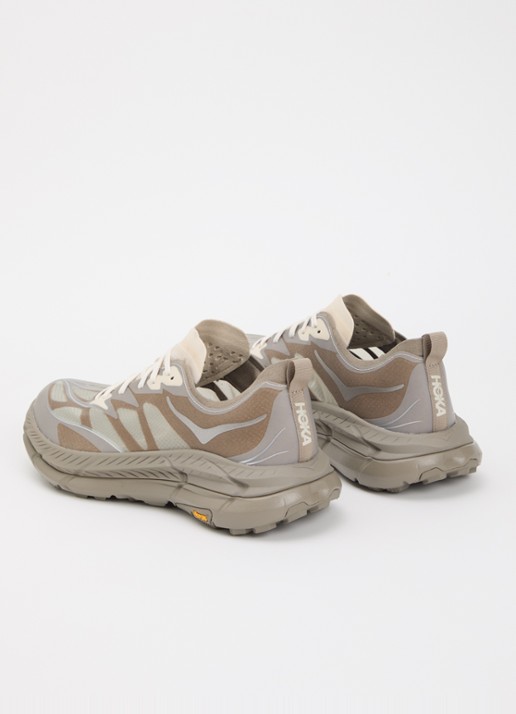 HOKA Mafate Speed 4 Lite sneaker met details van mesh - achterkant 5 beige