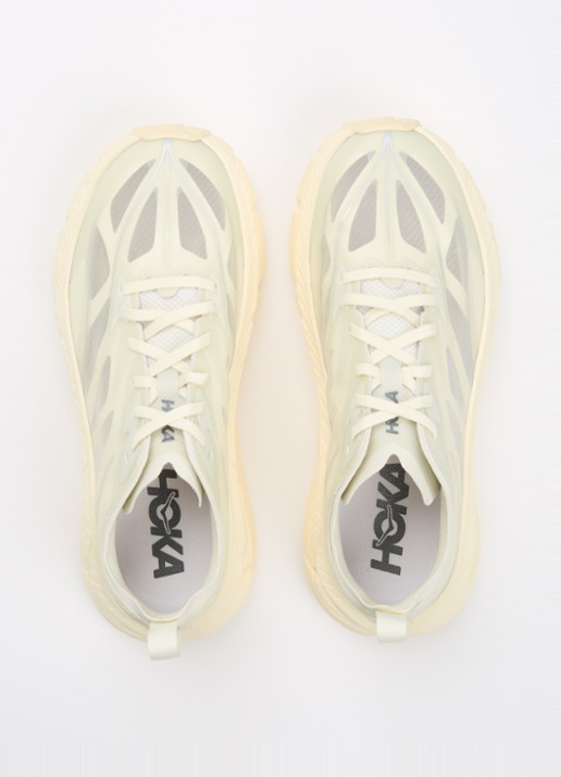 HOKA Mafate Speed 4 Lite sneaker met details van mesh - detail 3 vanillegeel