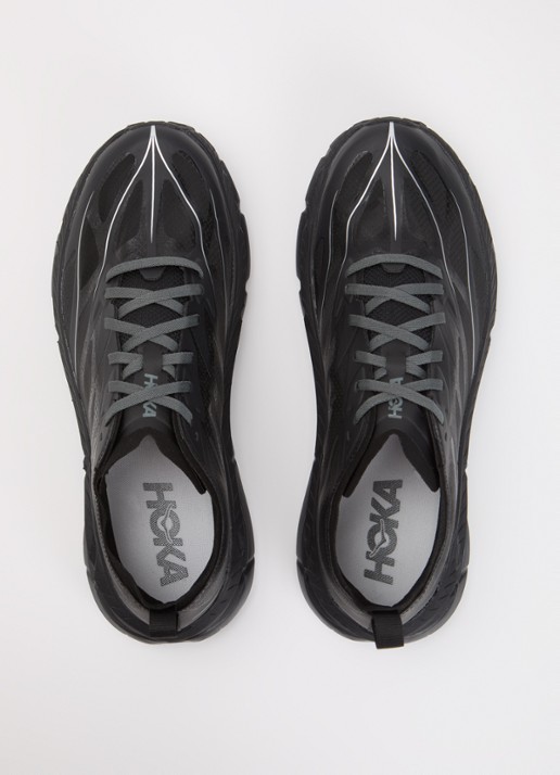HOKA Mafate Speed 4 Lite sneaker met mesh details - detail 3 zwart