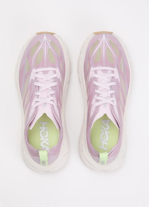 HOKA Mafate Speed 4 Lite sneaker met mesh details - detail 4 roze
