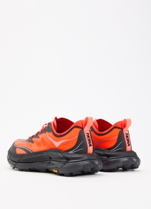 HOKA Mafate Speed 4 Lite sneaker met mesh details - achterkant 5 orange