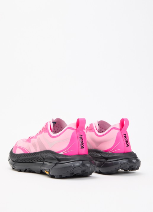 HOKA Mafate Speed 4 Lite sneaker met mesh details - achterkant roze