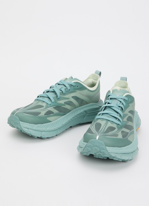 HOKA Mafate Speed 4 Lite sneaker van mesh - detail 3 zeegroen