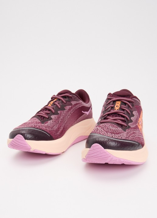 HOKA Rincon 4 sneaker met gebreid bovenwerk en logo - detail 2 paars