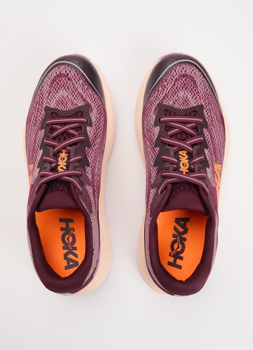 HOKA Rincon 4 sneaker met gebreid bovenwerk en logo - detail 3 paars