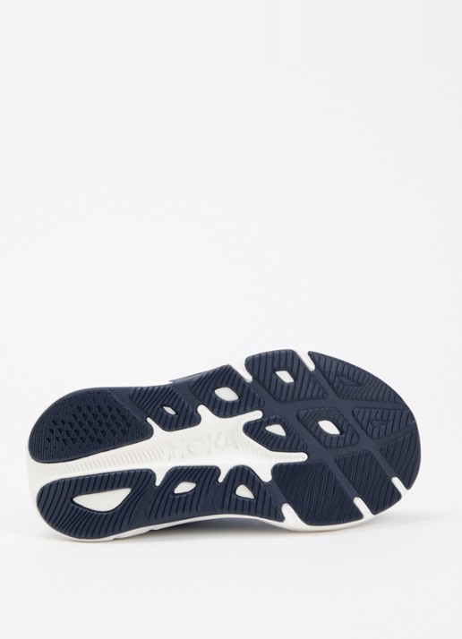 HOKA Rincon 4 sneaker met gebreid bovenwerk en logo - detail 2 kobaltblauw