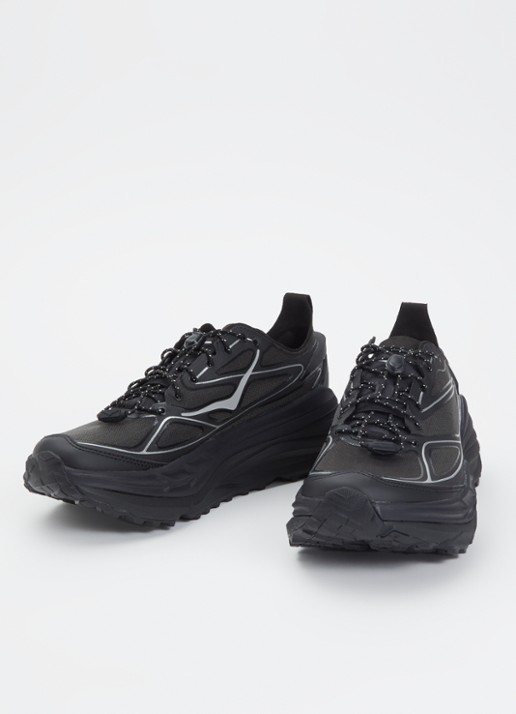 HOKA Stinson One7 sneaker van mesh - detail 2 zwart